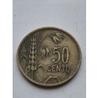 50 центов 1925 года. Литва - Первая Республика (1925 - 1938). Монета не чищена. П45667