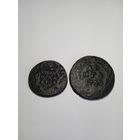 Полушка 1734г. и Деньга 1749г.