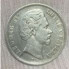 Монета 5 марок 1876 год. Бавария. Германская империя. Людвиг II