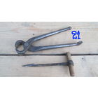 Инструмент набор, старинный клеймо,Шило штопар-сверлокованное болие 100лет,Цена за все .