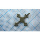 Крестик старинный, нательный. Бронза, литье.