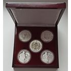 Футляр для 5 монет диаметром 58.00 мм деревянный