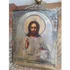 Икона Исус вседержитель , серебро 84 пробы, с рубля