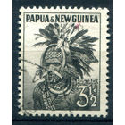 Британские колонии - Папуа Новая Гвинея - 1952/60г. - ландшафты, виды, местные мотивы, 3 1/2 P - 1 марка - гашёная [Mi 7]. #3-WB-90-A-1