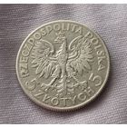 5 злотых 1933 с клеймом под лапой