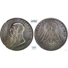 3 марки 1915 г. Саксен-Мейнинген. Германия. NGC MS 64. Серебро. Очень редкие. 30 тыс. шт. КМ# 207