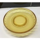 Блюдце тарелка медовое стекло Винтаж