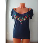 Вышитый топ майка ''PROMOD'' Франция 44-46 размер