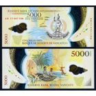 Вануату 5000 вату 2017 г. (P-19(2), UNC) [Полимер, Серия АВ] Вануату 5 000 вату 2017 г.