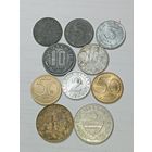 Австрия 2 гроша 1975 , 5 грошей 1950,1968,1982 , 10 грошей 1948,1969 , 50 грошей 1967,1991 , 1 шиллинг 1991 и 5 шиллингов 1992 года .