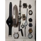 Часы кварцевые 15 шт., одним лотом. Старт с 2-х рублей. Смотрите другие лоты, много интересного.