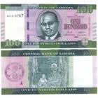 Либерия 100 долларов 2022 год UNC