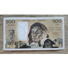 Werty71 Франция 500 франков 1977 банкнота Паскаль большой формат