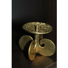 Латунный, декоративный, подсвечник, на одну свечу.