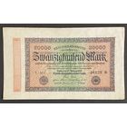 Банкнота 20000 марок 1923 год. Веймарская республика.