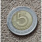 Польша 5 злотых, 2018 100 лет независимости aUNC