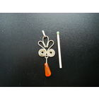 Винтажный кулон из СССР. Янтарь.