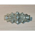 Металлическая брошь с вставками, времён СССР.