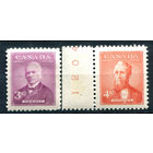 Британские колонии - Канада - 1952г. - премьер-министры - 2 марки - полная серия, MH, MNH [Mi 272-273]. #3-WB-102-A-2