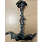 Подсвечник СССР. Паж. 18см. Силумин