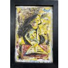 Панно льняной холст на картоне масло