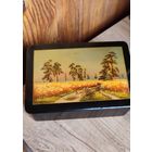 Шкатулка.Федоскино.Рожь.