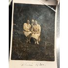 Старинная старая фотография Клецк 1930 г. вышиванка Межвоенная Польша