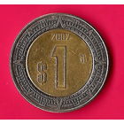 14-07 Мексика, 1 песо 2007 г.