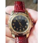 Шикарные ,крупные мужские часы вымпел,сохран,механика,на ходу,кожаный ремешок,с рубля