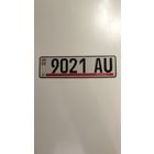 Автомобильный номер.