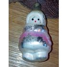 Ёлочная игрушки - Ребенок в шубке , СССР .