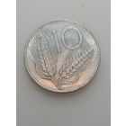 Италия 10 лир 1969 года .