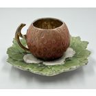 Миниатюрная чайная пара. Земляника. Royal Bayreuth. Германия. 19 век. С рубля!