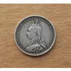 Великобритания, 3 пенса 1889 г., серебро 0.925, Виктория (1837-1901)