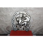 Декоративный элемент "Подкова", времён СССР, алюминий.