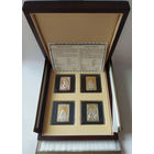 Тираж 150 шт!! Набор серебряных монет серии "Православные Чудотворные Иконы" 2010-2011: Смоленская, Минская, Казанская, Жировичская/Жировицкая