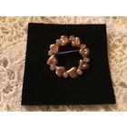 Брошь-Венок Сердца Германия винтаж
