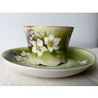 Чайная кофейная пара чашка блюдце Фарфортрест Дмитровская фабрика Вербилки