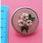 Распродажа украшений из бабушкиной шкатулки. Брошка с пластиковой вставкой. С рубля. Без минимальной цены
