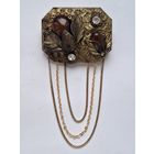 Крупная брошь Handarbeit Monika Jungmichel,  70-е годы, Германия