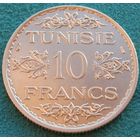 Тунис. 10 франков 1934 год   KM#262   Тираж: 1.501.000 шт