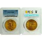 20 долларов 1924 г. Шагаюшая свобода. США. PCGS MS 65!!! Золото. KM# 131