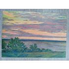 1957. Минаев. Закат на Оке