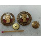 Знаки ПНР. Отличный курсант, Отличный курсант резерва. тяжёлые, винт. цена за 1 шт.