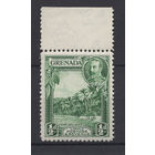 1934 Гренада / Grenada** 1/2 d, Георг V , Пляж, марка из серии с верхним полем SG#135