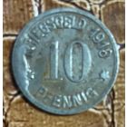 Монета 10 пфеннигов 1918 год. Коблер. Веймарская республика