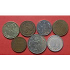 Весь мир без Европы, 7 разных монет из 7 стран - 2