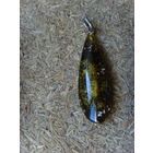 Кулон . Зеленый янтарь СССР