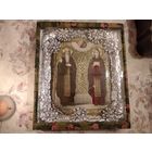 Икона сер.20в.св.Дм.Прилуцкого и св.Преп.Марии 40х46см.