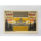 Нотгельд 1,60 марки с надпечаткой 50 пфеннигов. Брауншвейг. Веймарская республика - 04